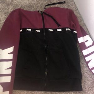 Vs pink zip up